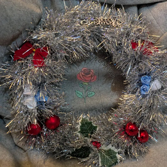 Homemade Christmas Wreaths - Silver - Wreaths